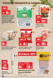 Catalog Carrefour săptămâna 39 Pagină 45: Carrefour Classic amestec de legume pentru tigaie €4,65, Mușchi Țigănesc €15,99