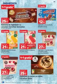 Catalog Carrefour săptămâna 39 Pagină 50: Carrefour Extra sorbet €21,15, Carrefour Sensation înghețată €27,99