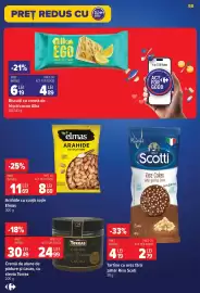 Catalog Carrefour săptămâna 39 Pagină 55: Elmas arahide €8,69, Alka ego biscuiti €4,89