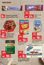 Catalog Carrefour săptămâna 39 Pagină 64: Pâine prăjită Wasa €8,49, Chokotoff Poiana €15,99