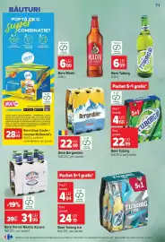 Catalog Carrefour săptămâna 39 Pagină 71: Bere Bergenbier €22,99, Bere Tuborg €6,59