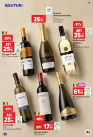 Catalog Carrefour săptămâna 39 Pagină 73: Vin Strunga €28,90, Vin Domeniile Davidescu €35,90