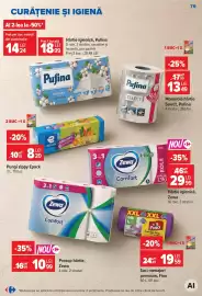 Catalog Carrefour săptămâna 39 Pagină 79: Pufina monorolă hârtie select €13,49, Pungi zippy Epack €8,20