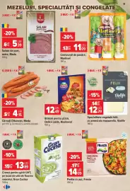 Catalog Carrefour săptămâna 39 Pagină 9: Cârnați Oltenești €4,15, Meda salam de porc €5,39
