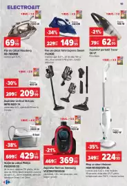 Catalog Carrefour săptămâna 39 Pagină 10: Aspirator fără sac samsung €369,99, Tefal fier de călcat express steam €149,99