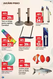 Catalog Carrefour Pagină 12: Carrefour jucărie pește €19,90, Carrefour tunel pentru pisici €22,90