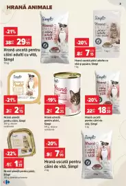 Catalog Carrefour Pagină 3: Hrană umedă pentru pisici, Simpl €2,25, Simpl hrană umedă pentru câini €2,79