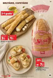 Catalog Carrefour Market săptămâna 39 Pagină 23: Rulou cu brânză €1,79, Paine boiereasca alba €7,89