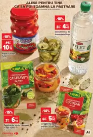 Catalog Carrefour Market săptămâna 39 Pagină 34: Kamis condimente pentru gogoșari în oțet €5,95