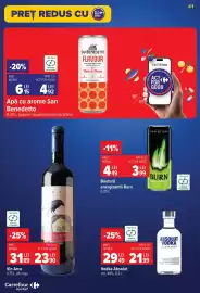 Catalog Carrefour Market săptămâna 39 Pagină 41: Vodka Absolut €21,99, Burn energizantă €3,99