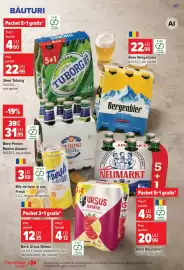 Catalog Carrefour Market săptămâna 39 Pagină 43: Bere Tuborg €22,99, Bere Peroni Nastro Azzuro €31,99