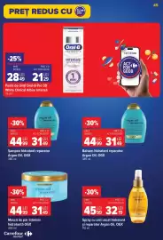 Catalog Carrefour Market săptămâna 39 Pagină 45: Ogx spray cu ulei uscat hidratant si reparator argan oil €32,19