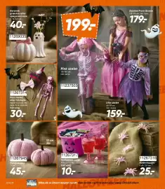 Bilka tilbudsavis Side 10: Halloween varer €10,00, Keramik græsskar eller spøgelsesvase €40,00