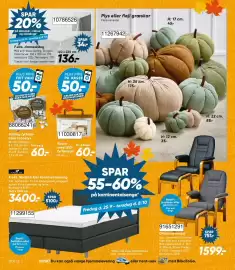 Bilka tilbudsavis Side 31: Salling fyrfadsløs eller kronelys €60,00, Damaskdug €136,00