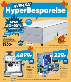 Bilka tilbudsavis Side 4: Sage Barista Pro espresso-maskine €4.899,00, Nordisk Fjer B110 opbevaringsseng €3.600,00