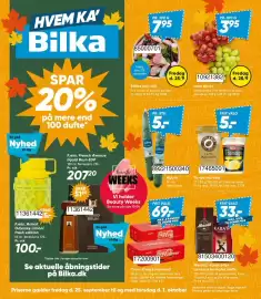 Bilka tilbudsavis uge 39 Side 1: Bland selv slik €7,95, Løse druer €3,95