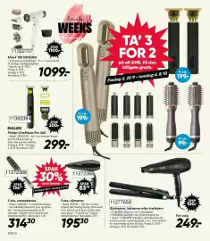 Bilka tilbudsavis uge 39 Side 14: Stuhr glattejern, hårtørrer eller krøllejern €249,00, Shark 100 HD352EU €1.099,00