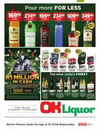 OK Liquor catalogue Page 1: Hennessy Very Special Cognac €509,99, Skyy Vodka €234,99