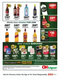 OK Liquor catalogue Page 2: Bernini Sparkling Grape Frizzante €84,99, Amstel Lager or Radler Beer Cans €89,99