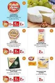 Catalogue Coccinelle Supermarché page 16: Saint Agur Fromage à pâte persillée €2,07, SAINT ALBRAY Fromage €2,39