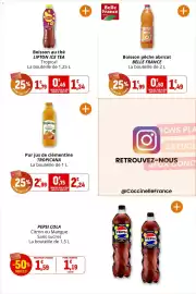 Catalogue Coccinelle Supermarché page 35: LIPTON ICE TEA €1,34, Belle France Boisson pêche abricot €1,49