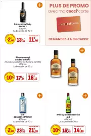 Catalogue Coccinelle Supermarché page 40: BOMBAY SAPPHIRE Gin €21,59, BAILEY'S Crème de whisky €11,40