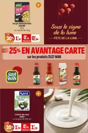 Catalogue Coccinelle Supermarché page 7: KARA Crème de coco €1,19, KNORR Soupe Thai €0,94