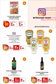 Catalogue Coccinelle Express page 29: CARAPELLI Huile d'olive extra vierge €3,14, MAILLE Vinaigre balsamique €2,55