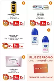 Catalogue Coccinelle Express page 40: AXE Gel douche homme €2,50, Intima Lingette intime €1,79
