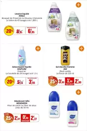 Catalogue Coccimarket page 25: AXE Gel douche homme €2,90, Monsavon Déodorant bille €2,17