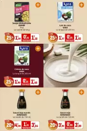 Catalogue Coccimarket page 6: KARA Crème de coco €1,48, KIKKOMAN Sauce soja sucrée €3,84