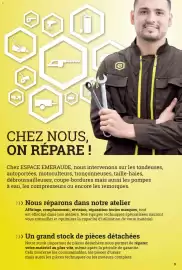 Catalogue Espace emeraude page 9: J e CHEZ NOUS, ON RÉPARE ! Chez ESPACE EMERAUDE, nous intervenons sur les tondeuses