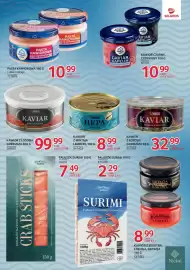 Selgros gazetka Strona 13: Kawior z mintaja Lemberg €11,06, Kawior z jesiotra imitacja Vomond €9,71