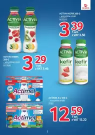 Selgros gazetka Strona 5: Activia Drink malina granat €3,46, Activia Kefir truskawka €3,56