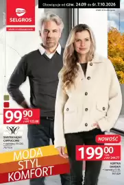 Selgros gazetka Strona 1: Sweter męski Cappuccino €122,88, Kurtka damska €244,77