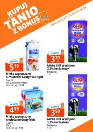 E.Leclerc gazetka Strona 14: Mleko zagęszczone niesłodzone Gostyńskie light €5,19, Mleko UHT Wydojone 3,2% bez laktozy €3,79