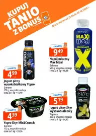 E.Leclerc gazetka Strona 9: Jogurt pitny wysokobiałkowy Yopro €4,99, Napój mleczny Max Meal Bakoma €9,49