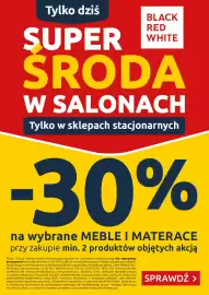 Black Red White gazetka Strona 1: Super środa w salonach Black Red White