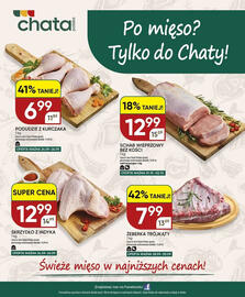 Chata Polska gazetka Strona 20: Schab wieprzowy bez kości €12,99, Skrzydło z indyka €12,99