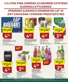 Chata Polska gazetka Strona 11: Piwo bezalkoholowe Lech Smakowe €4,25, Piwo Perła €2,99