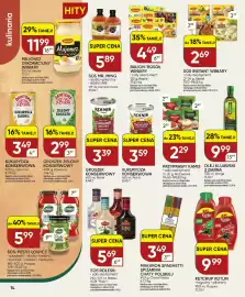 Chata Polska gazetka Strona 14: Groszek zielony konserwowy Dawtona €2,99, Sos spaghetti Łowicz €5,99