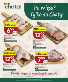 Chata Polska gazetka Strona 20: Schab wieprzowy bez kości €12,99, Skrzydło z indyka €12,99