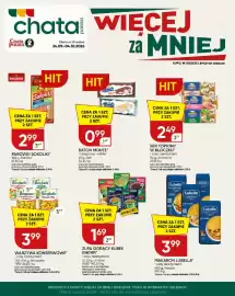 Chata Polska gazetka Strona 1: Makaron Lubella €3,99, Baton Monte klasyczny Zott €0,99