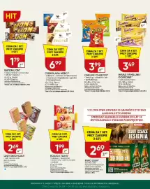 Chata Polska gazetka Strona 3: Rogalik 7Days kakaowy €1,99, Chrupki Cheetos ketchup €3,99