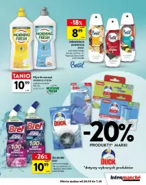 Intermarche gazetka Strona 17: Żel do WC Bref Blooming Fresh €10,99, Odświeżacz powietrza Brait Golden Amber €8,99