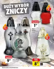 Intermarche gazetka Strona 2: Znicz szklany z dekorem Tulipe €8,99, Znicz szklany €1,49