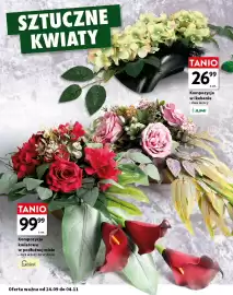 Intermarche gazetka Strona 8: Kompozycja kwiatowa w podłużnej misie Goliat €99,99, Kompozycja w ikebanie Jumi €26,99