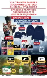 Netto gazetka Strona 16: Piwo Harnaś €4,99, Piwo Žatecký Světlý Ležák €4,49