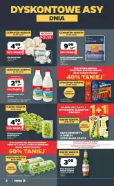 Netto gazetka Strona 2: Mleko świeże 3,2% Miletto €2,99, Pieczarka biała €4,99