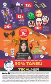 Netto gazetka tydzień 39 Strona 8: 3 efekty świetlne 12- Kostium Halloween sztuczne palce wym. 2x2x12 cm 1 kpl. 25. Różdżka